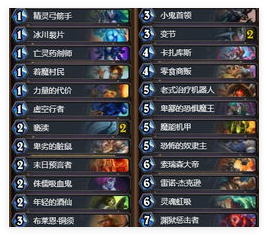 爐石傳說撕牌術卡組代碼分享