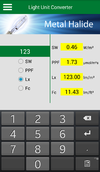 Light Unit Converter