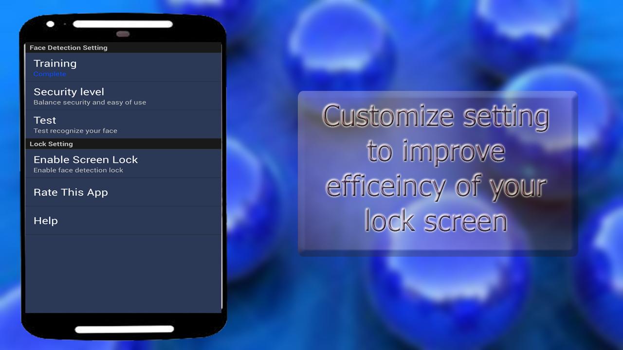 FaceRecognition screen lock