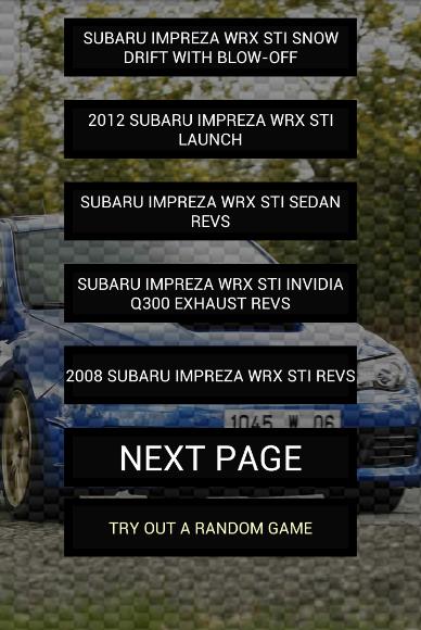 Engine sounds of WRX STi GRB
