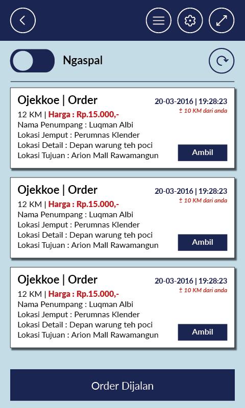 Driver Ojekkoe