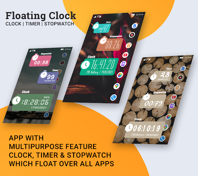 Floating Clock On Screen