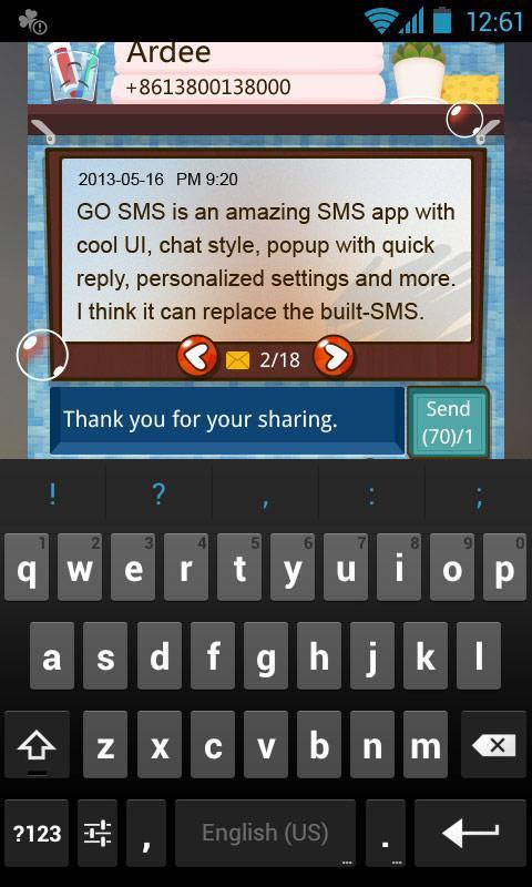 GOSMS WashingRoom Pop ThemeEX