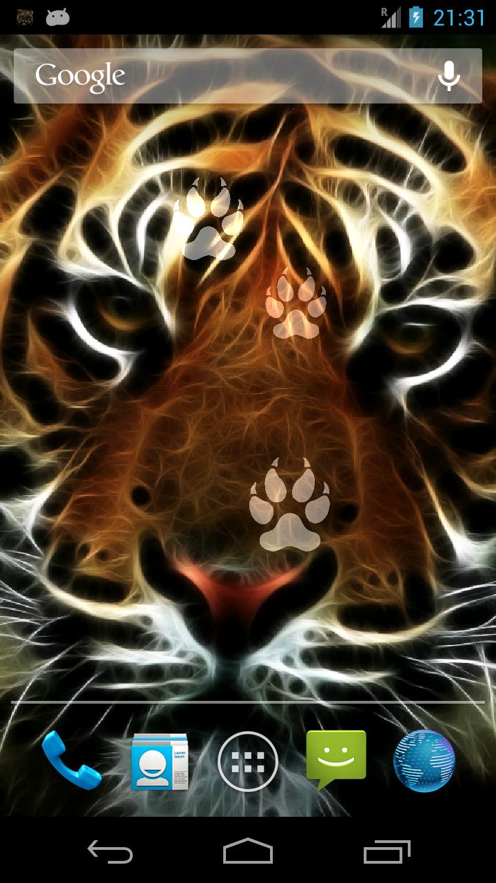 Neon Tiger Live Wallpaper