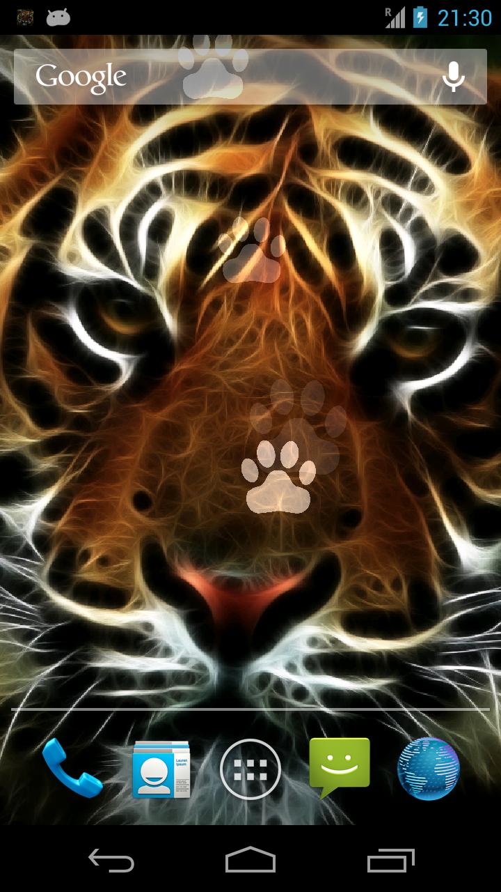 Neon Tiger Live Wallpaper