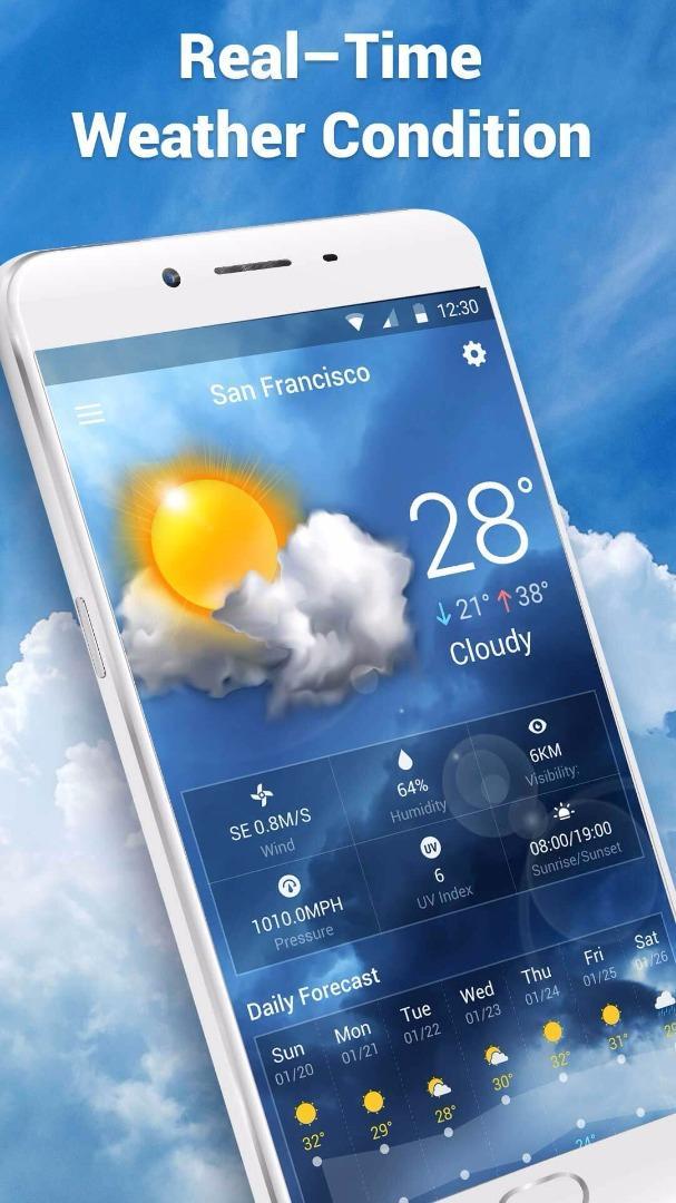 Clock & Weather Widget-Sticker