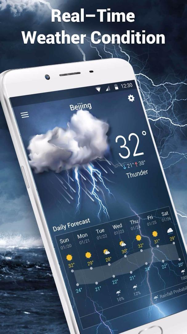 Clock & Weather Widget-Sticker