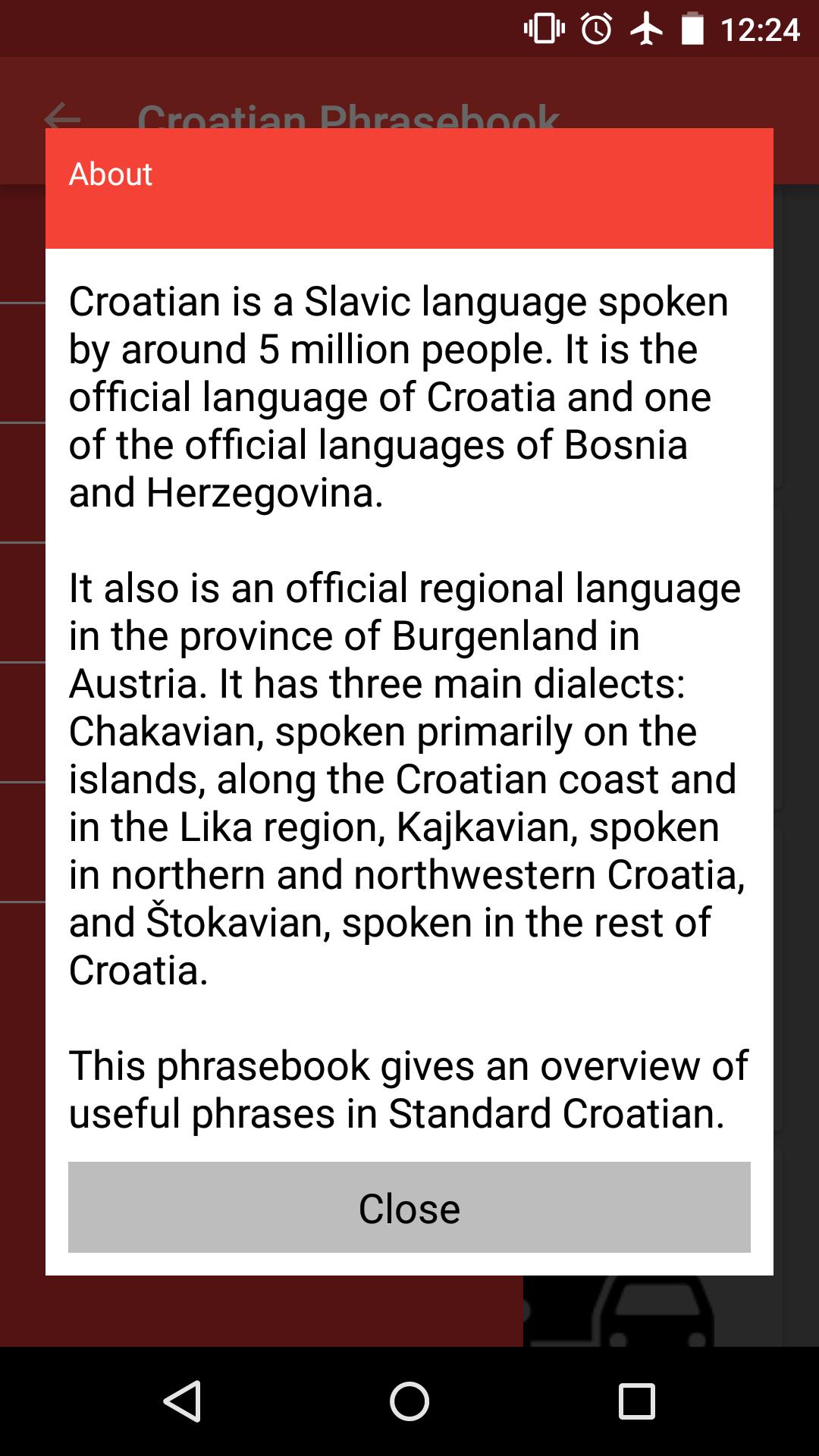 Croatian Phrasebook