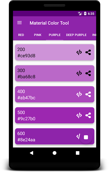 Material Color Tool