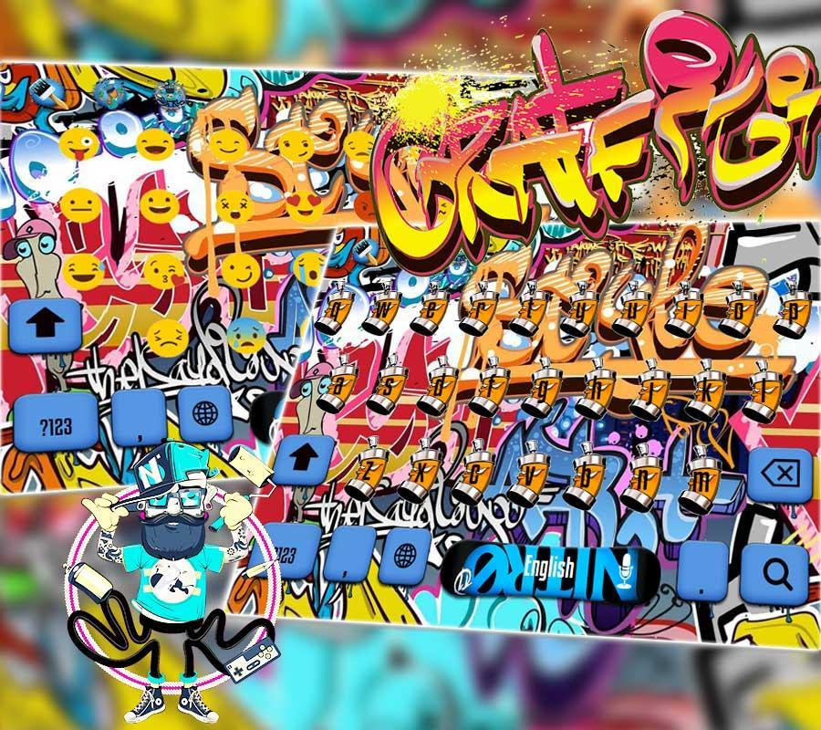 Graffiti Wall Keyboard theme