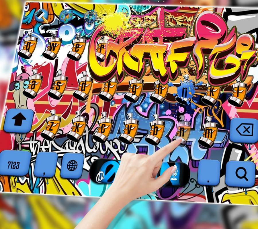 Graffiti Wall Keyboard theme