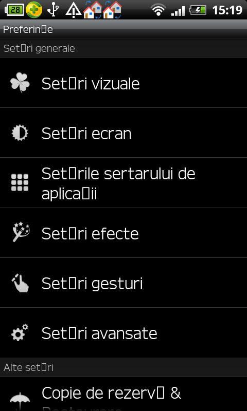 GO LauncherEX Romanian languag