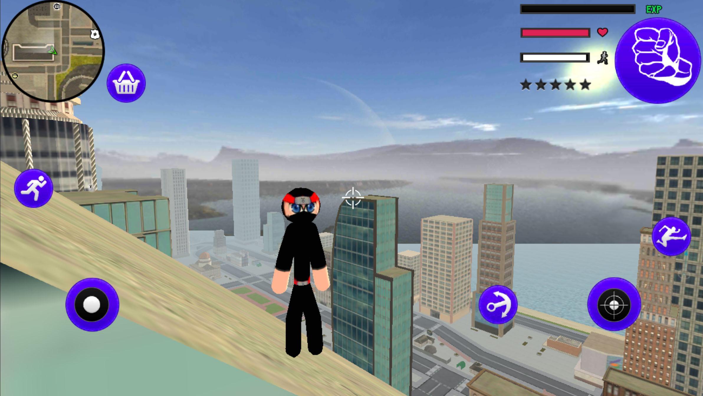 Stickman Rope Hero Ninja Warriors