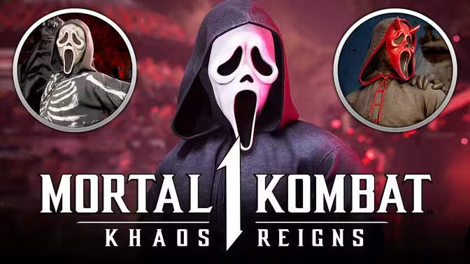 سيتم إطلاق فيلم "Mortal Kombat 1" فيلم "Ghost Face" في 19 نوفمبر ، وسيتم تضمين حزمة الأحرف الإضافية الثانية في 6 أحرف.