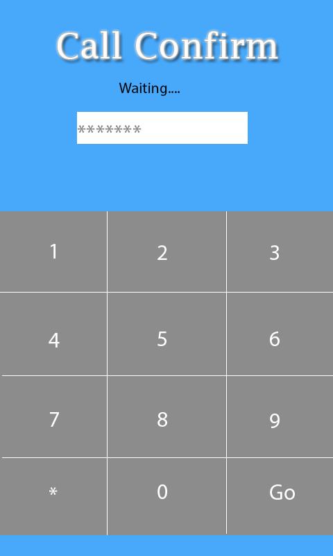 Secure Call Confirm