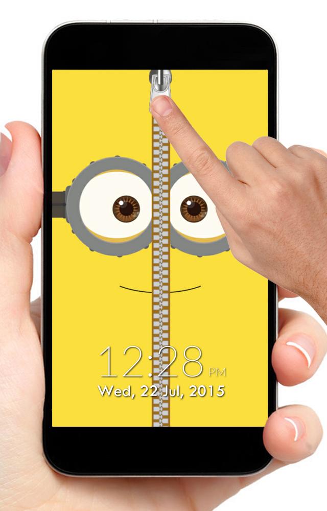 Funny Minion Zipper Lock