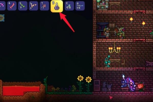Estratégias para fazer poções para anti-magma em terraria