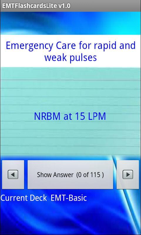 EMT Flashcards Lite