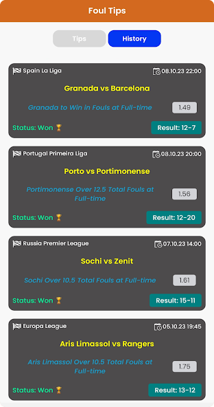 Bet Shot Predictions