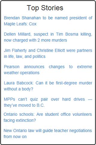 Toronto News