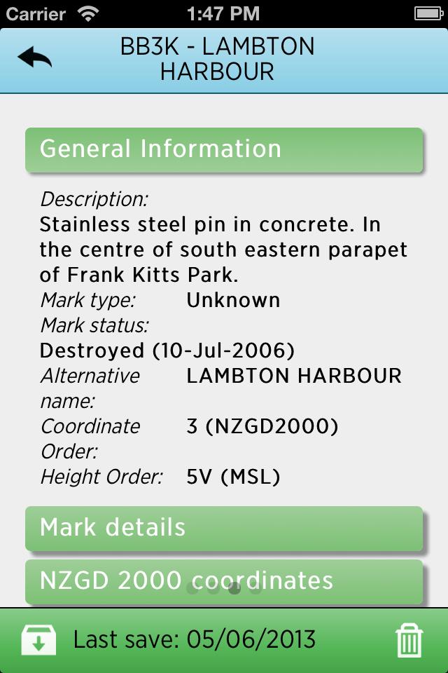 LINZ Geodetic Marks