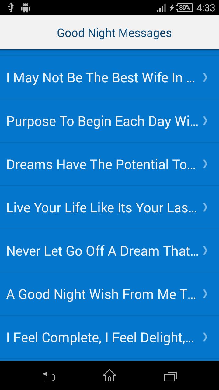 Good Night Messages