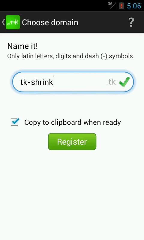 TK URL Shrink