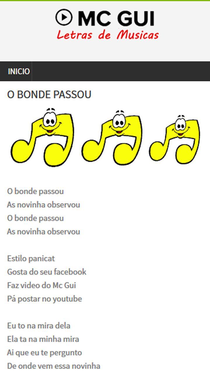 Letras de Mc Gui
