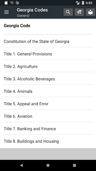 Georgia All Codes