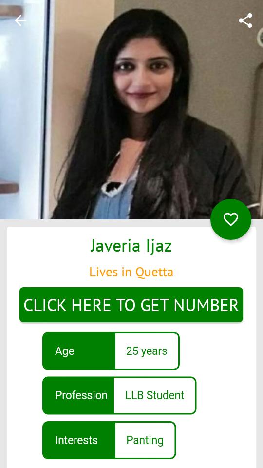 Pakistani Girls Mobile Numbers