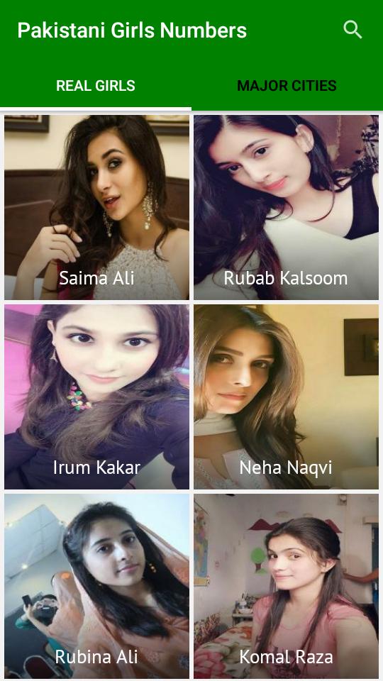 Pakistani Girls Mobile Numbers