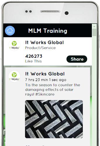 Itworks mlm wrap Training