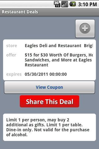 Restaurant Deals
