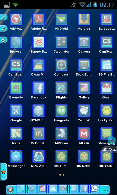 TSF Shell Theme Blue Sky HD