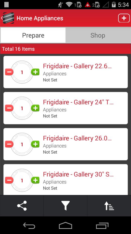 My List Shopping