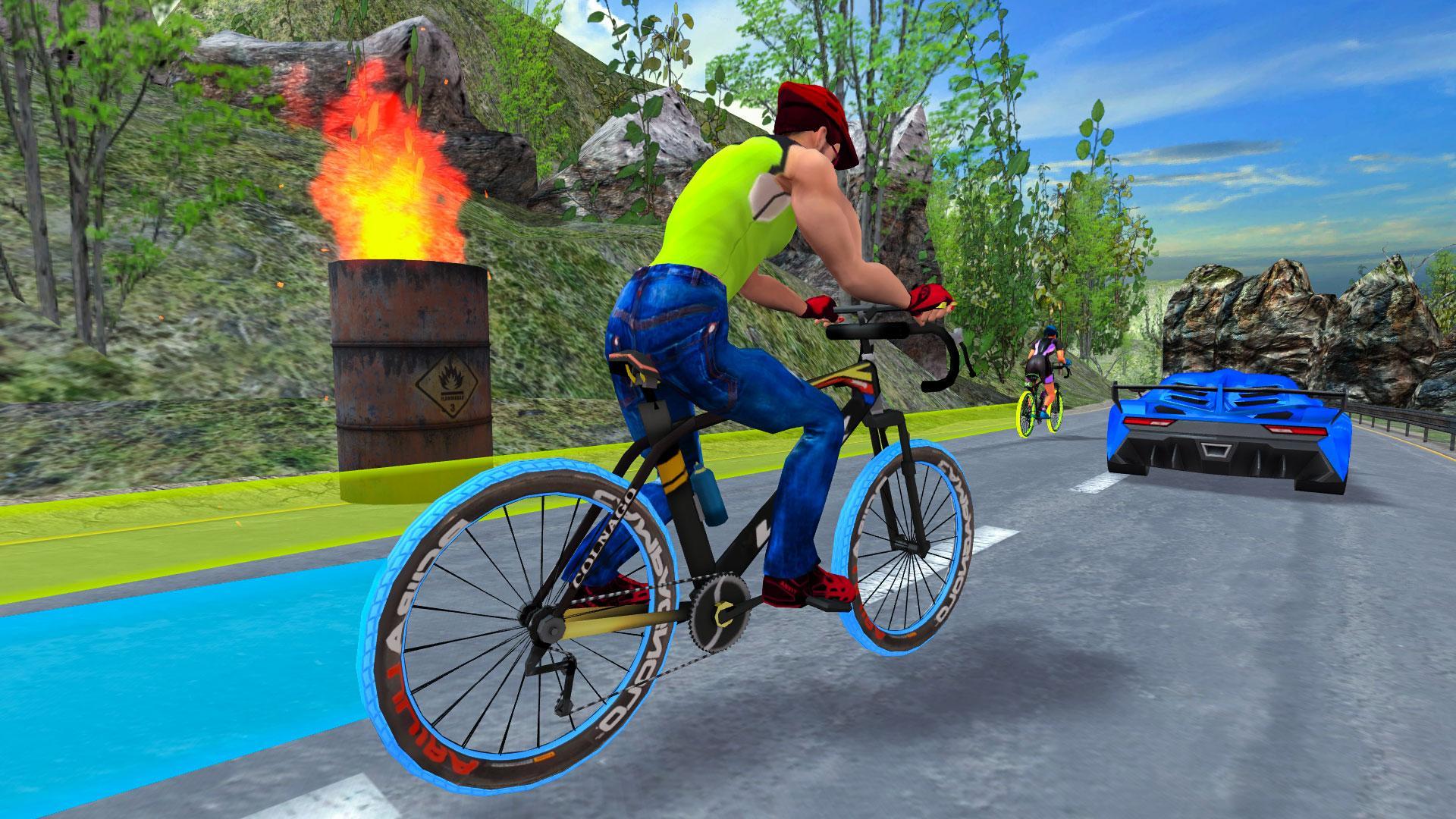 Light Bike Fearless BMX Racing Rider