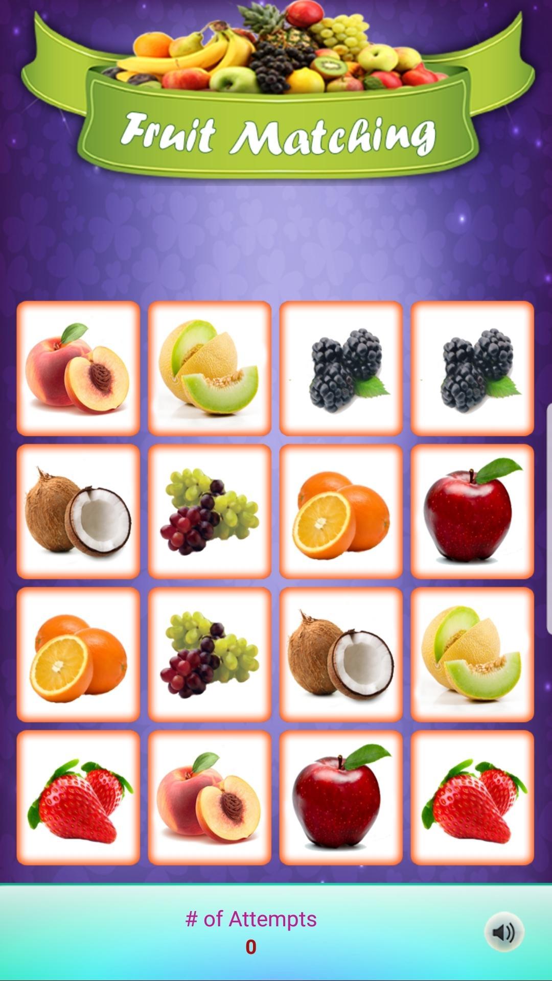 Matching Madness - Fruits