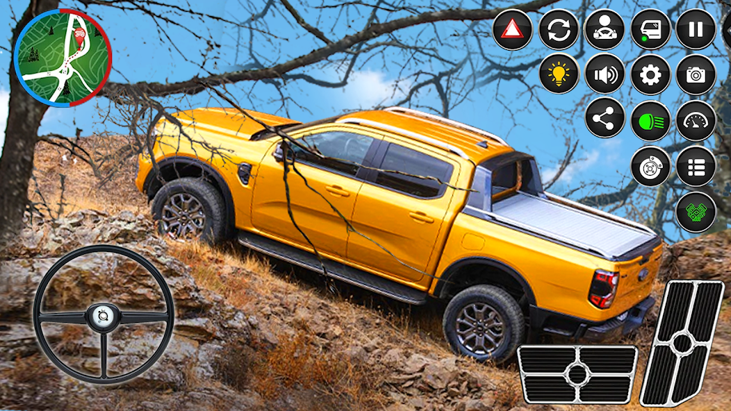 Uphill GMC Pickup Truck Drive