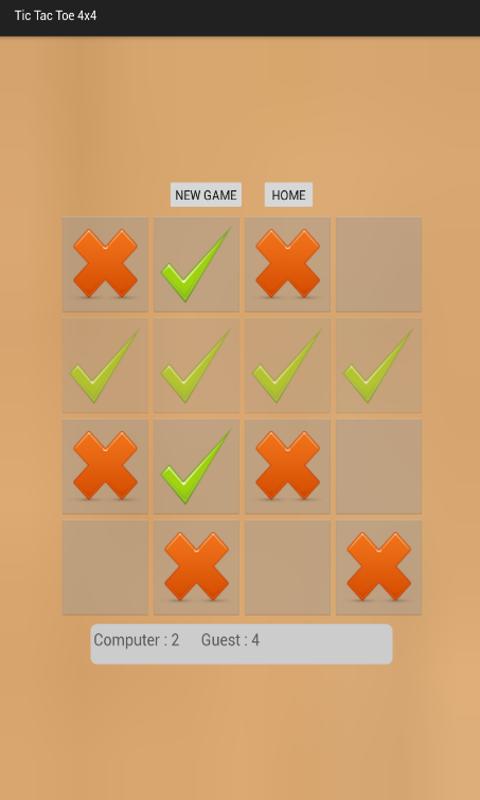 Strategic Tic Tac Toe 4x4