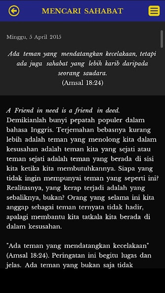 Amsal Hari Ini