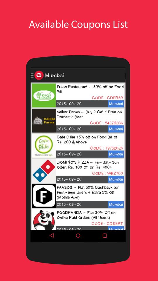 Food Coupons