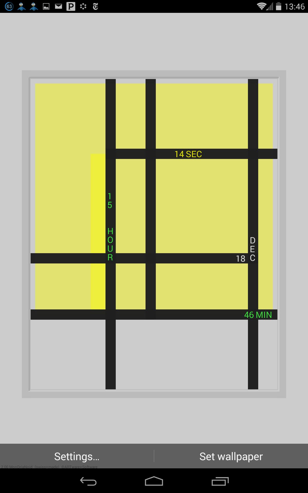 MonDriaNoid Free LWP Clock