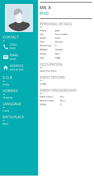 biodata creator