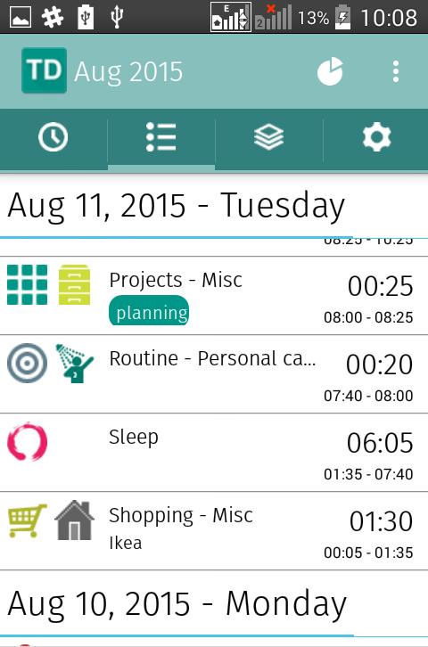 Time management GTD  - TDouble