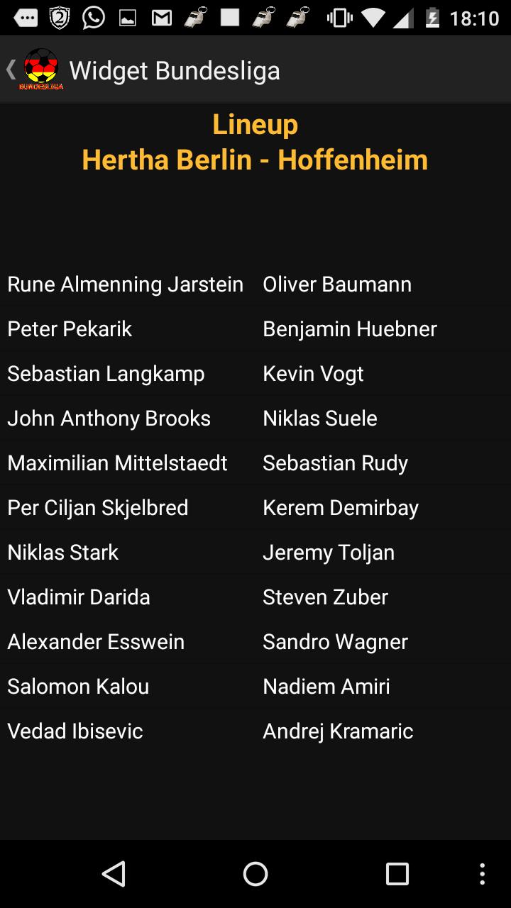 Widget Bundesliga