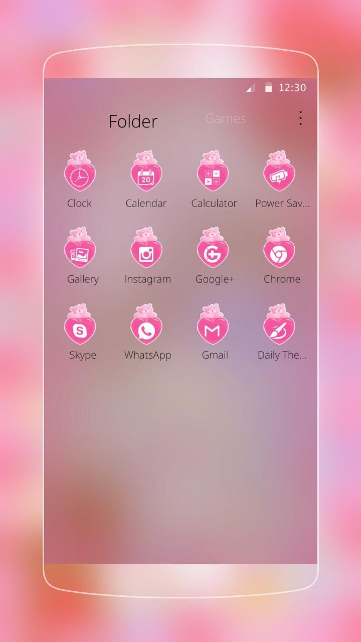 Pink Cute Girl Love