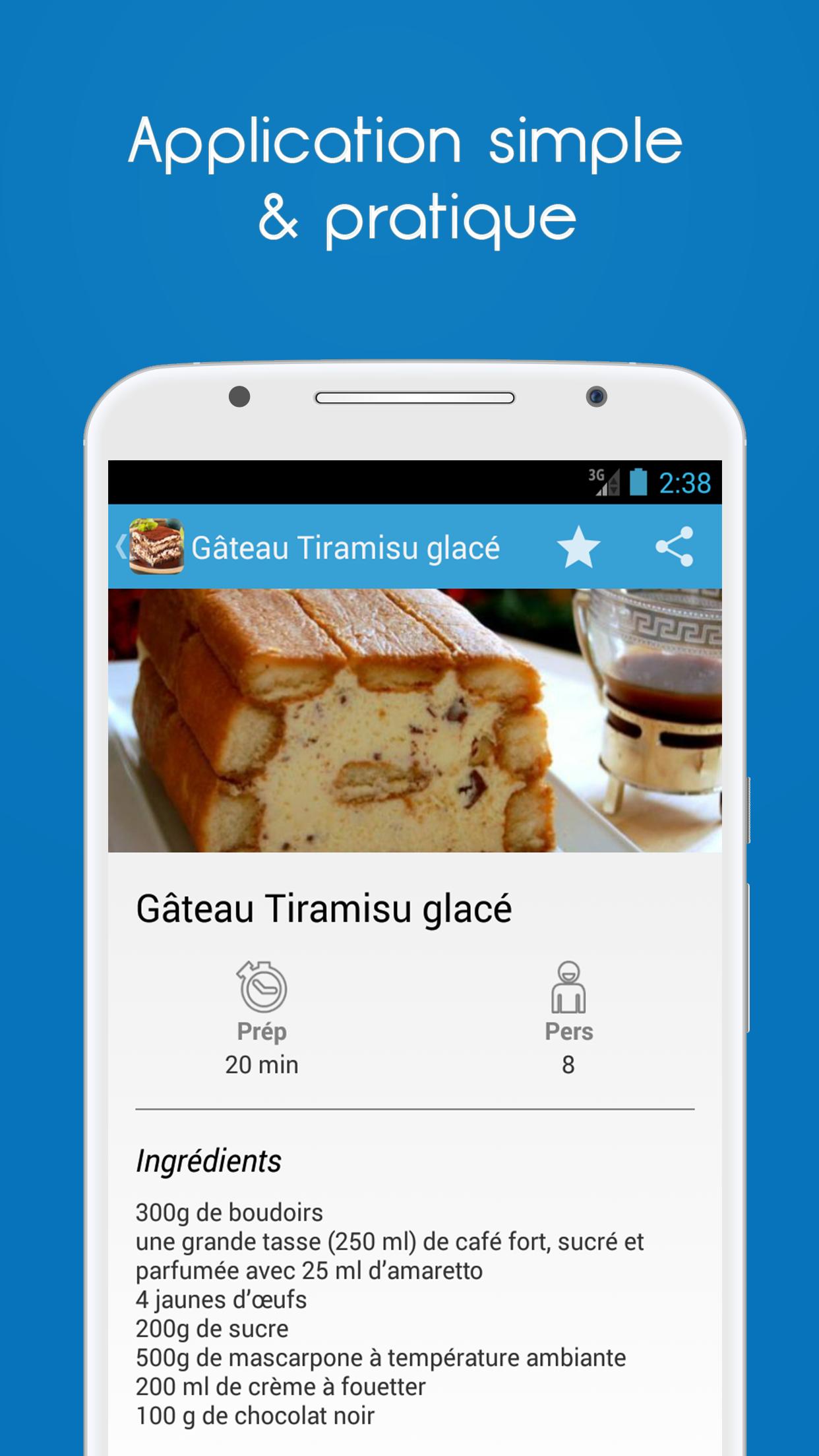Recettes Tiramisu