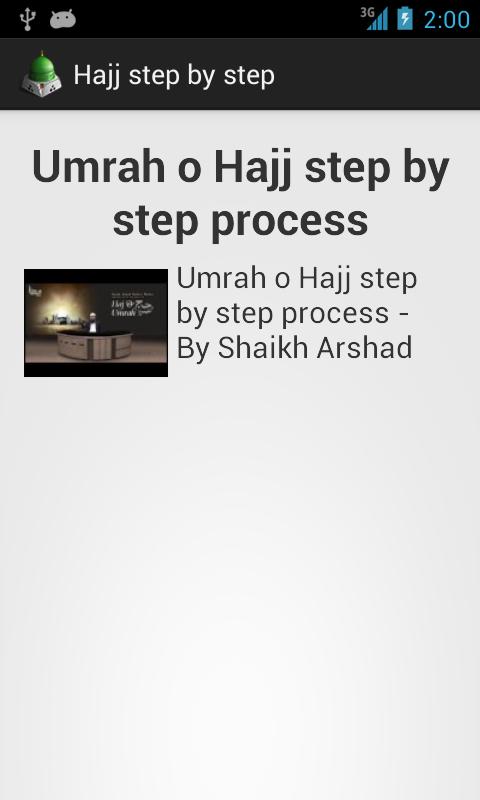 Hajj step by step