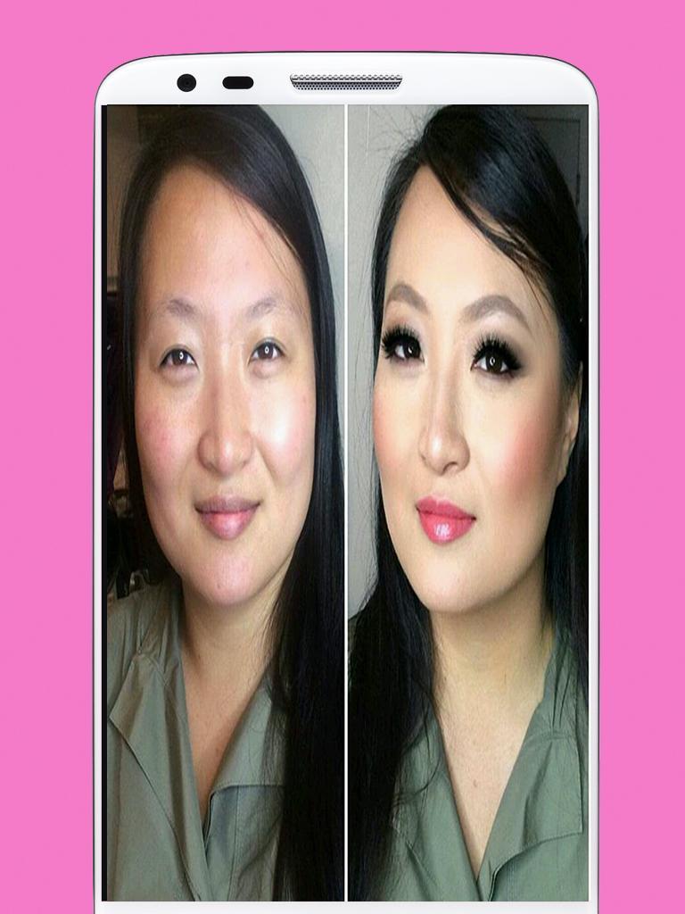 Face makeup step by step