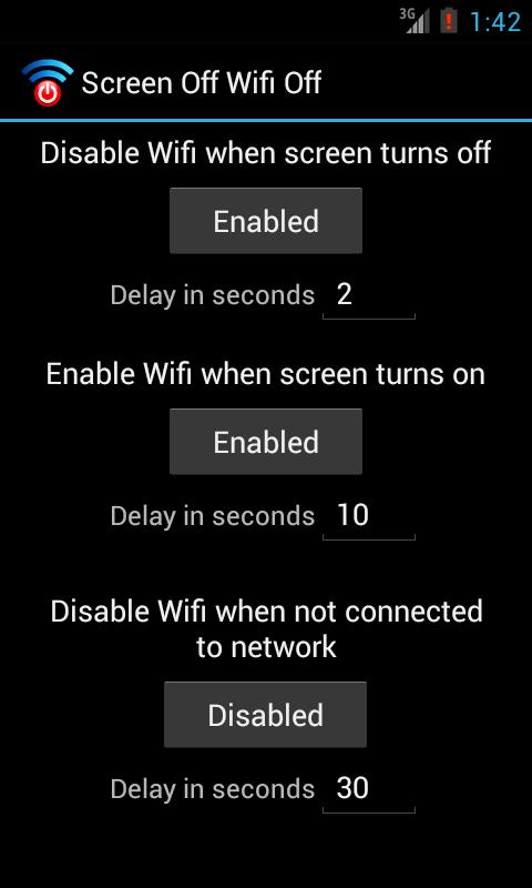 Screen Off Internet Off